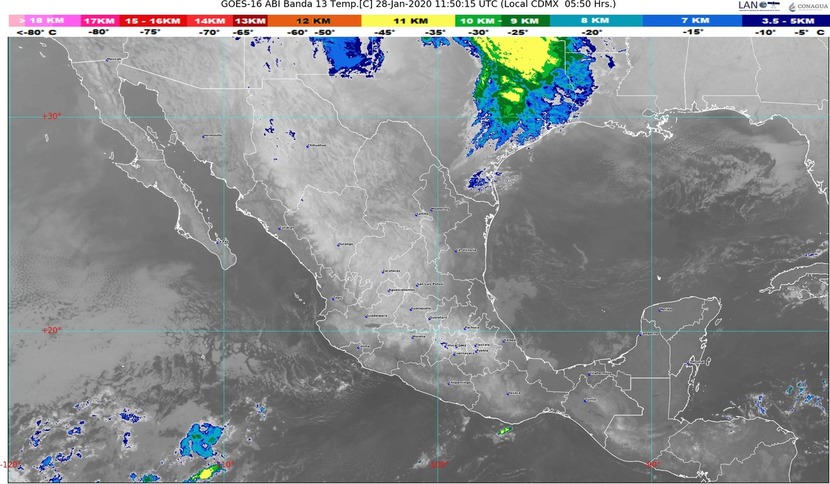 Se pronostican fuertes rachas de viento con posibles tolvaneras en el norte y el noreste de México