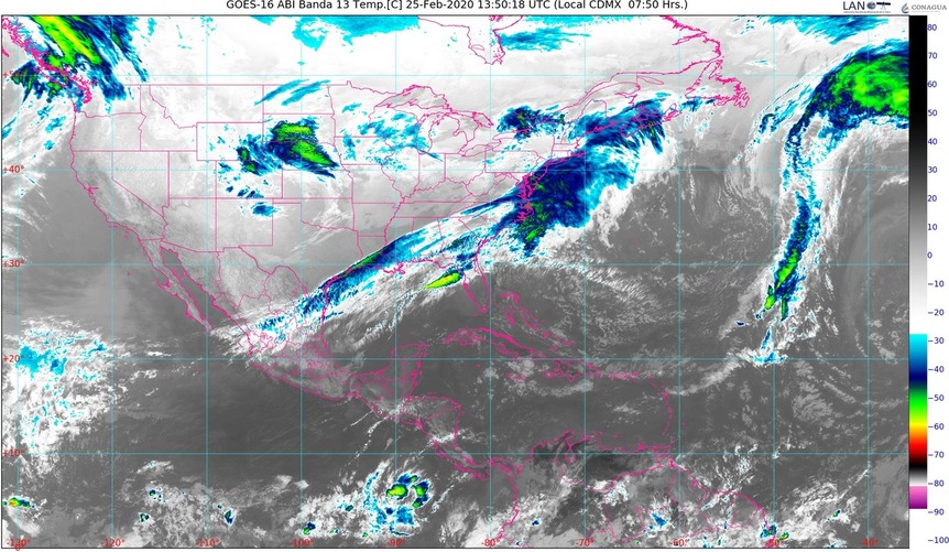 Por Frente Frío 41 con masa de aire polar, habrá descenso de temperaturas en el noroeste, norte y noreste de México