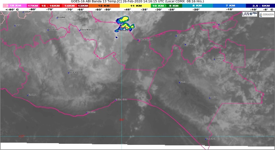 ¡Cuidado con el viento del norte! Costa centro y sur de Veracruz, e Istmo de Tehuantepec, abatido por con rachas de 100 a 120 km/h