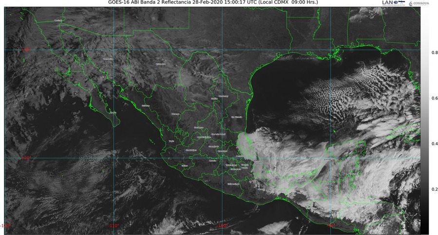 Ambiente frío y heladas matutinas en zonas del norte y centro de México; evento de norte en Golfo e Istmo de Tehuantepec