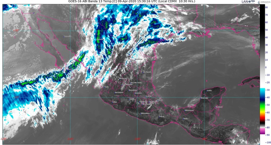 ¡Sigue la lluvia! Muy fuertes para Coahuila, Nuevo León y Tamaulipas, con posibles tornados