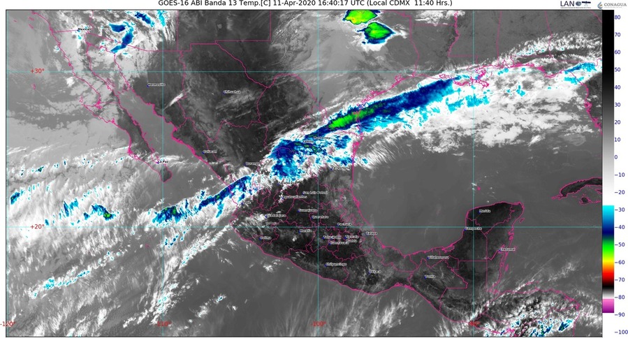 Vientos fuertes y chubascos con posibles granizadas para Coahuila y Nuevo León; temperaturas de 35 °C en 23 estados de México