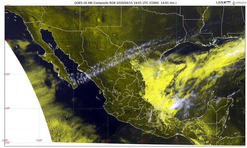Evento de norte con rachas de 60 a 70 km/h en el litoral de Tamaulipas y Veracruz; temperaturas mayores a 35 °C en 17 estados