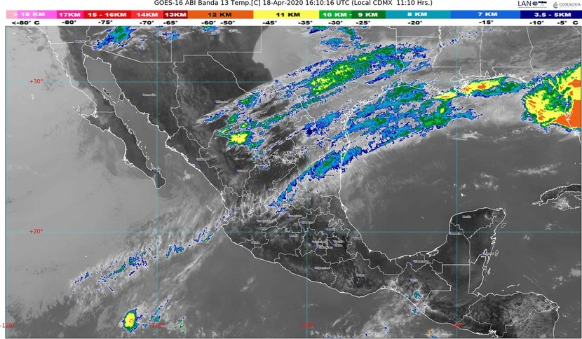 ¡Sigue el calor! Rachas de viento de 60 a 70 km/h con tolvaneras en Chihuahua, Coahuila y Durango