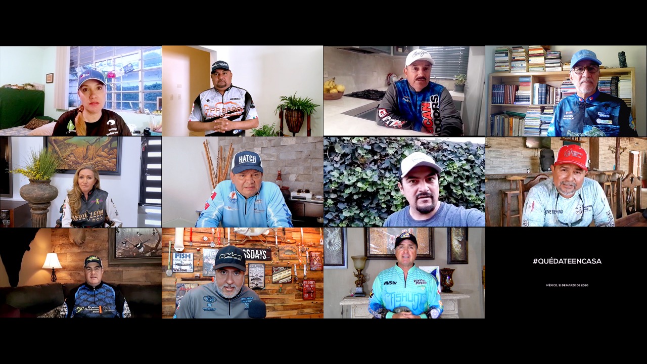 En México, las y los presentadores de tv de pesca, decimos: #QuédateEnCasa