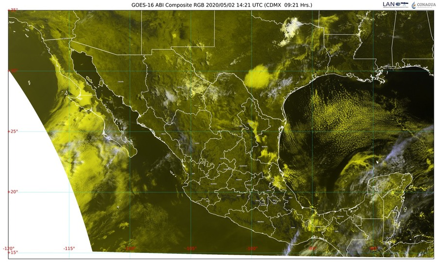 Lluvia y viento en el sureste mexicano; muy fuertes en Campeche y Tabasco