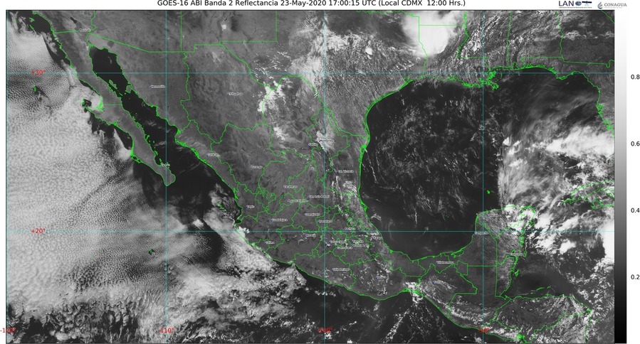 Temperaturas superiores a 40 grados Celsius en 12 entidades del país; posibles tornados en el norte