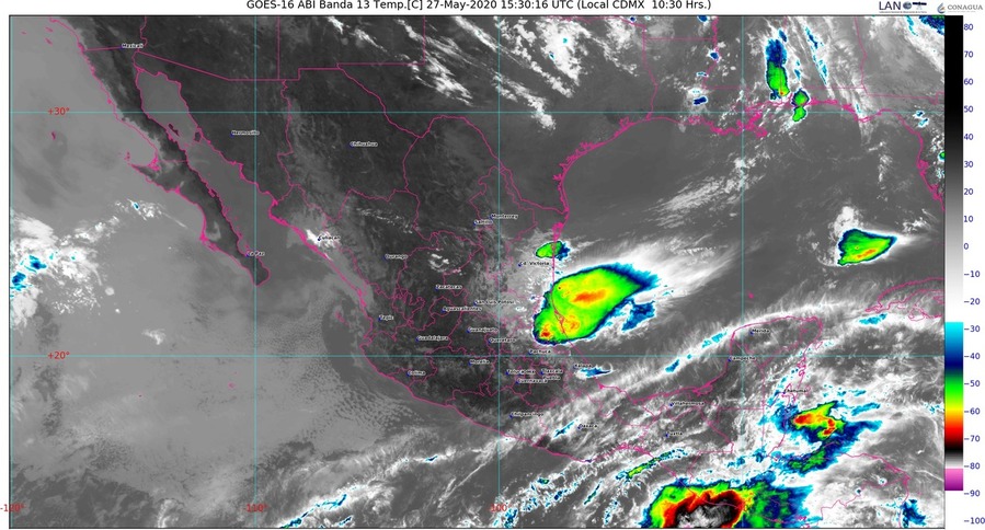 Onda tropical 2 y frente frío 69 generan lluvias en el oriente, sur y sureste de México