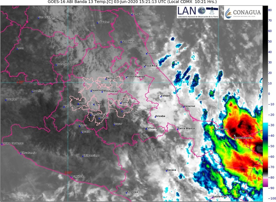 Tormenta Cristobal tocó tierra y su centro se localizó a solo 30 km al oeste de Ciudad del Carmen, Campeche