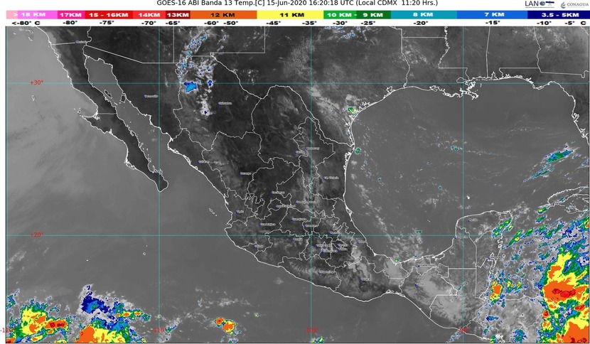 La Onda Tropical 4 y dos canales de baja presión causarán lluvias en buena parte de México