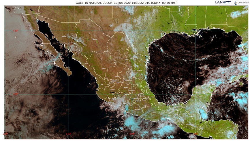 Lluvias intensas en Chiapas, Guerrero, Oaxaca, Veracruz y Tabasco; posibles tornados en norte de Coahuila