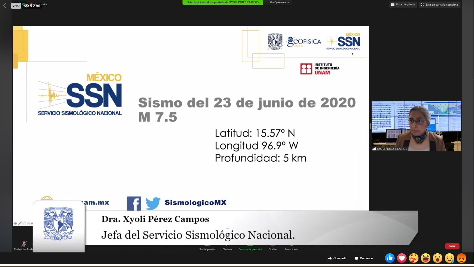 Sismo de 7.5 grados, sacude vertiente del Pacifico, centro y sureste de México; la NOAA y el SSN confirmaron tsunami