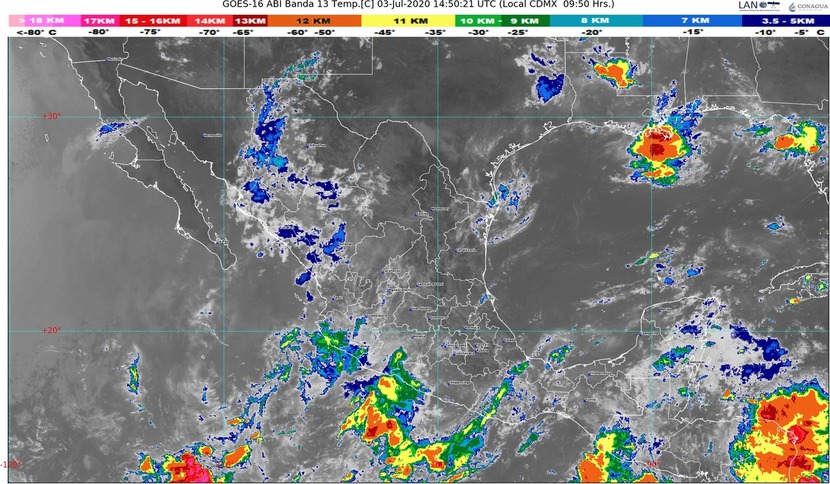 Sigue las lluvias; ahora intensas en Chiapas, Guerrero y Oaxaca