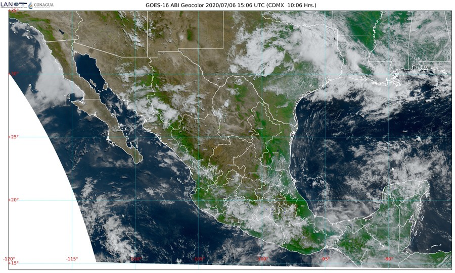 Michoacán, Guerrero, Morelos, Oaxaca y Puebla con lluvias muy fuertes, descargas eléctricas y granizadas