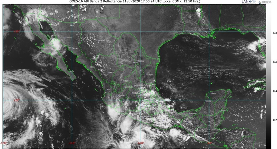 Siguen lluvias intensas con descargas eléctricas y granizadas para Chiapas, Guerrero y Oaxaca