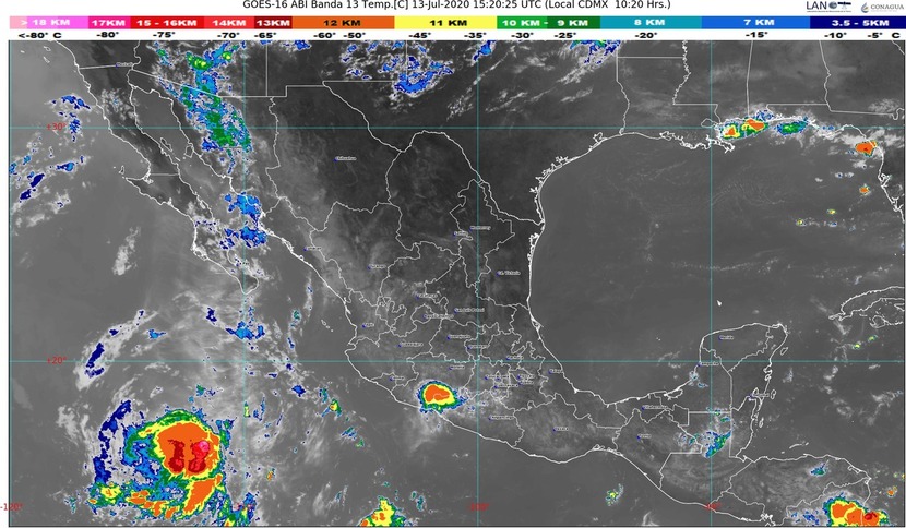 ¡México bajo el agua! lluvias fuertes con descargas eléctricas y granizadas en estados del norte, occidente, sur y sureste de México