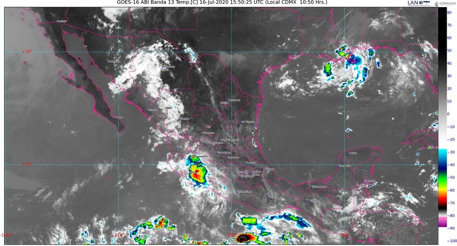 ¡Atención Sinaloa! lluvias muy fuertes hoy; también en estados del noroeste, occidente, sur y sureste de México