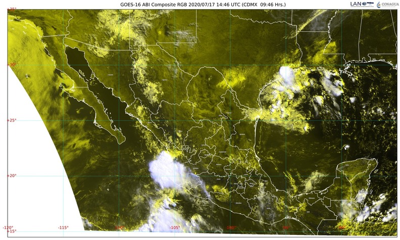 Lluvias muy fuertes, granizo y descargas eléctricas el pronóstico para Durango, Jalisco, Nayarit y Sinaloa