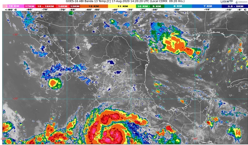 ¡Precaución! Genevieve se intensifica a Huracán categoría 1: SMN