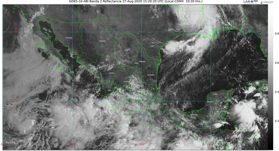 Tormenta Hernan provoca lluvias torrenciales para Chiapas, Colima, Jalisco y Michoacán; y oleaje de 3 a 5 m