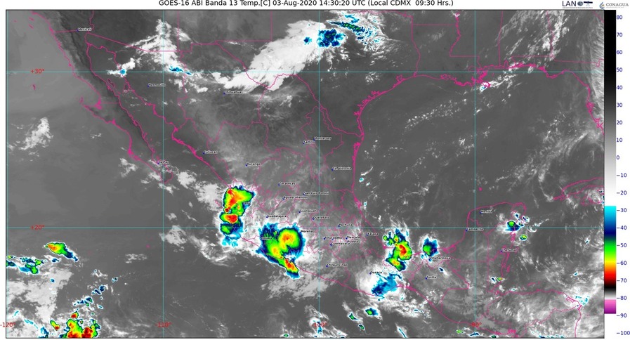 ¡Occidente bajo el agua! Se pronostican lluvias muy fuertes para Colima, Jalisco, Michoacán y Nayarit