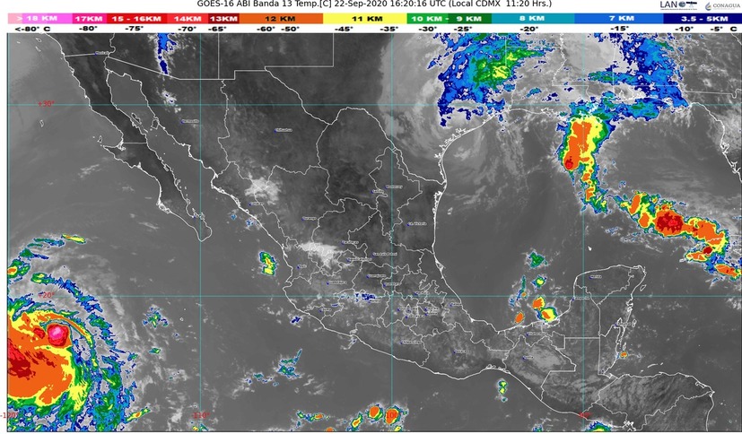 Con el equinoccio de otoño, Chiapas será afectado por lluvias, descargas eléctricas, granizadas y viento fuerte