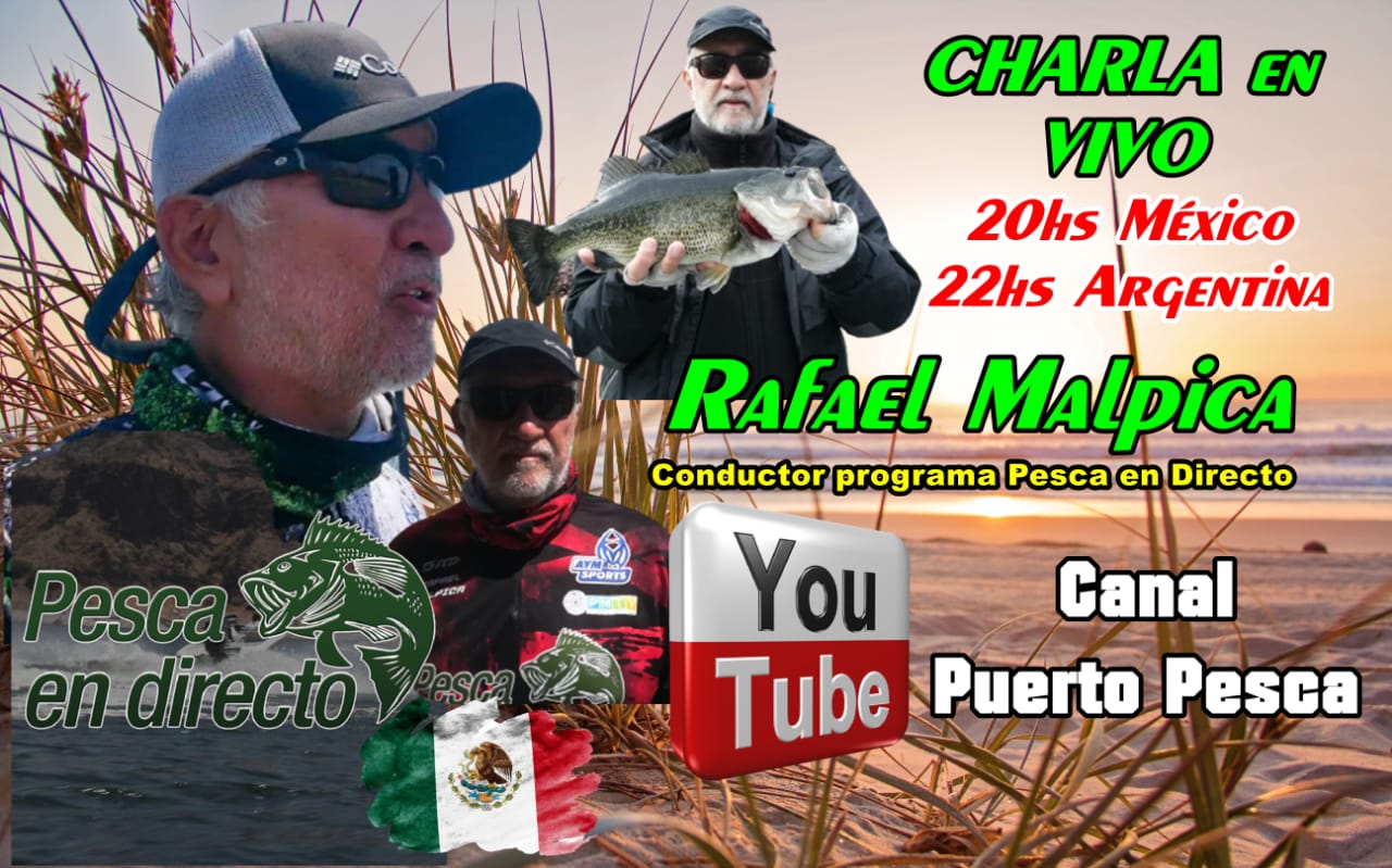 En Puerto Pesca de Argentina, Rafael Malpica en entrevista en vivo este martes 20:00 horas tiempo del centro de México