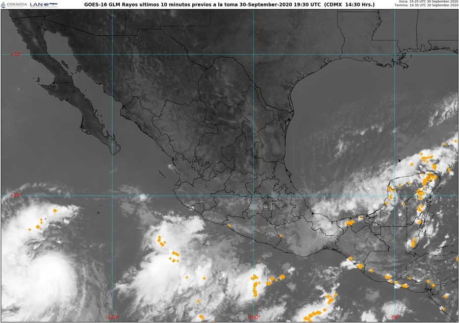 Por Frente Frío Número 4, se pronostican lluvias extraordinarias en el norte de Chiapas y Tabasco