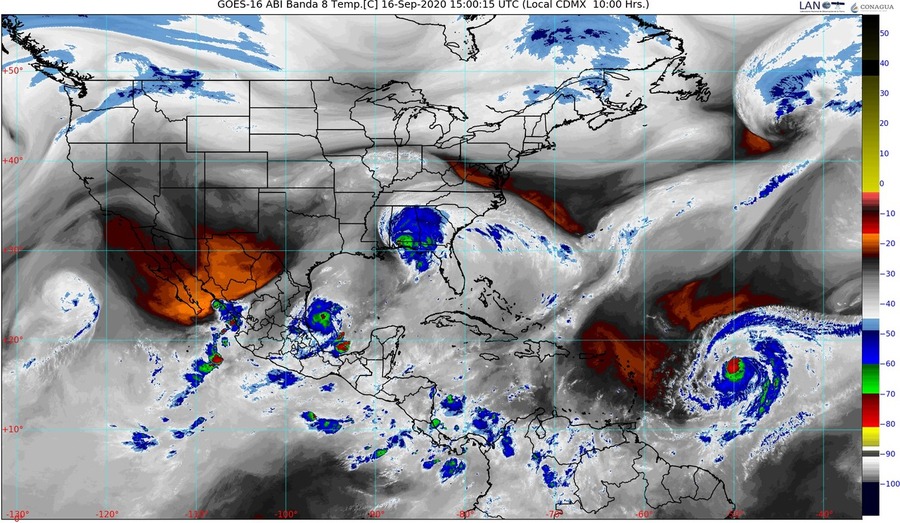 Lluvias intensas en Guanajuato, Hidalgo, Jalisco, Nayarit, Oaxaca, Puebla, San Luis Potosí y Veracruz y Valle de México