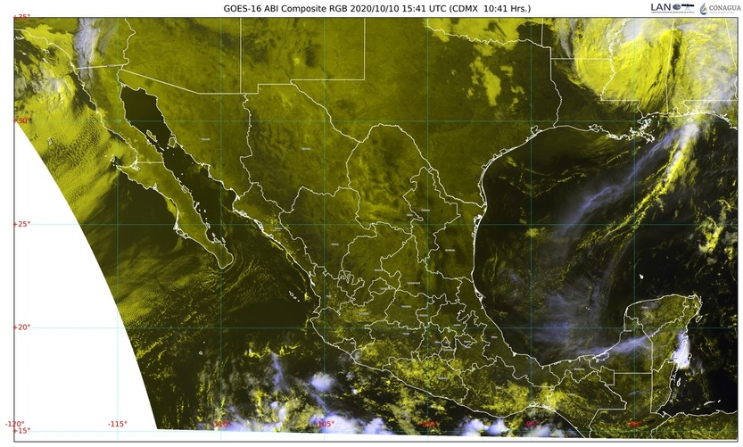 Se mantienen las lluvias fuertes en Chiapas, Guerrero y Oaxaca. Atención este día de chubascos en la CdMX