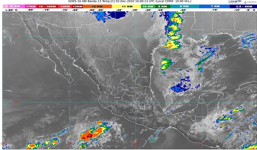 Se enfría norte de México: entre -10 a -5 °C y heladas en sierras de Chihuahua, Durango y Sonora