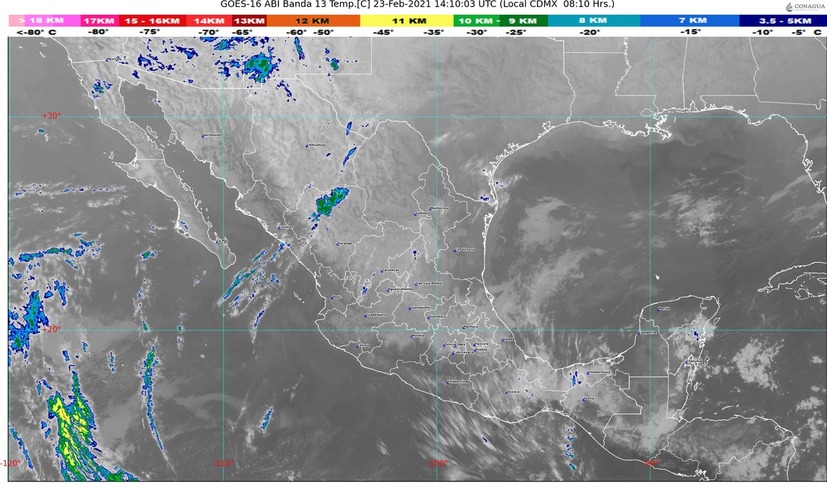 Ambiente muy frío, por la mañana y la noche, en los estados de la Mesa del Norte, oriente y centro de México